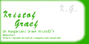 kristof graef business card